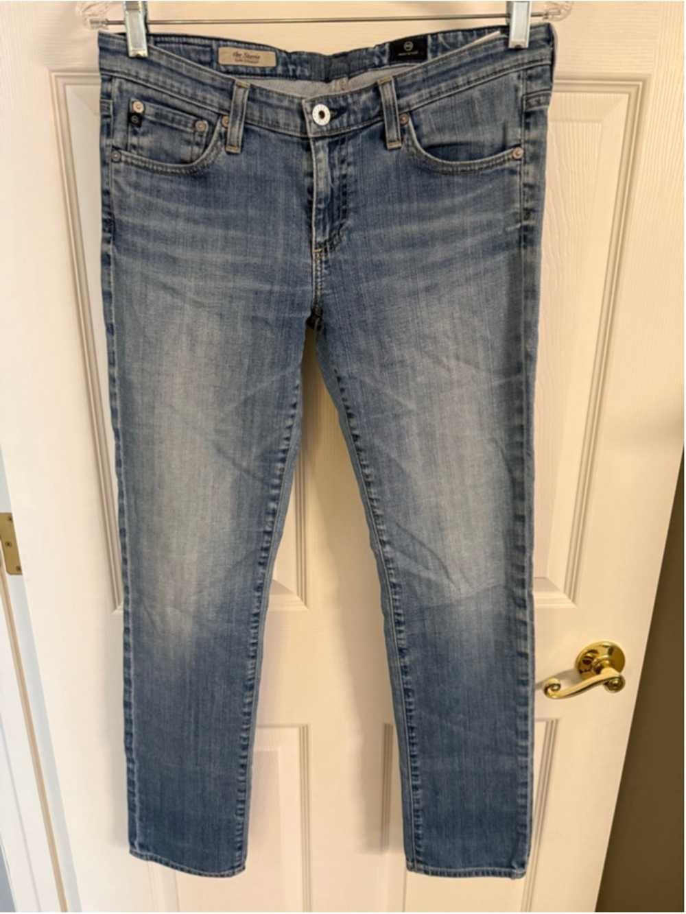 AG Adriano Goldschmied "The Stevie" Slim Straight Ankle Jeans size 28